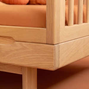 Lit banquette 70x140cm PURE Nobodinoz chêne massif
