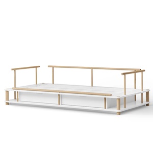 Lit banquette 90x180cm CAMP Oliver Furniture blanc-chêne