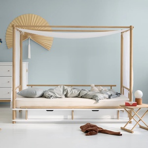 Lit banquette 90x180cm CAMP Oliver Furniture blanc-chêne