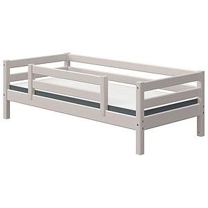 Lit banquette 90x200cm barrière de sécurité centrale CLASSIC Flexa grey washed