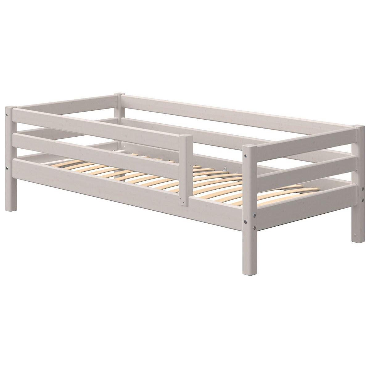 Lit banquette 90x200cm barrière de sécurité CLASSIC Flexa grey washed