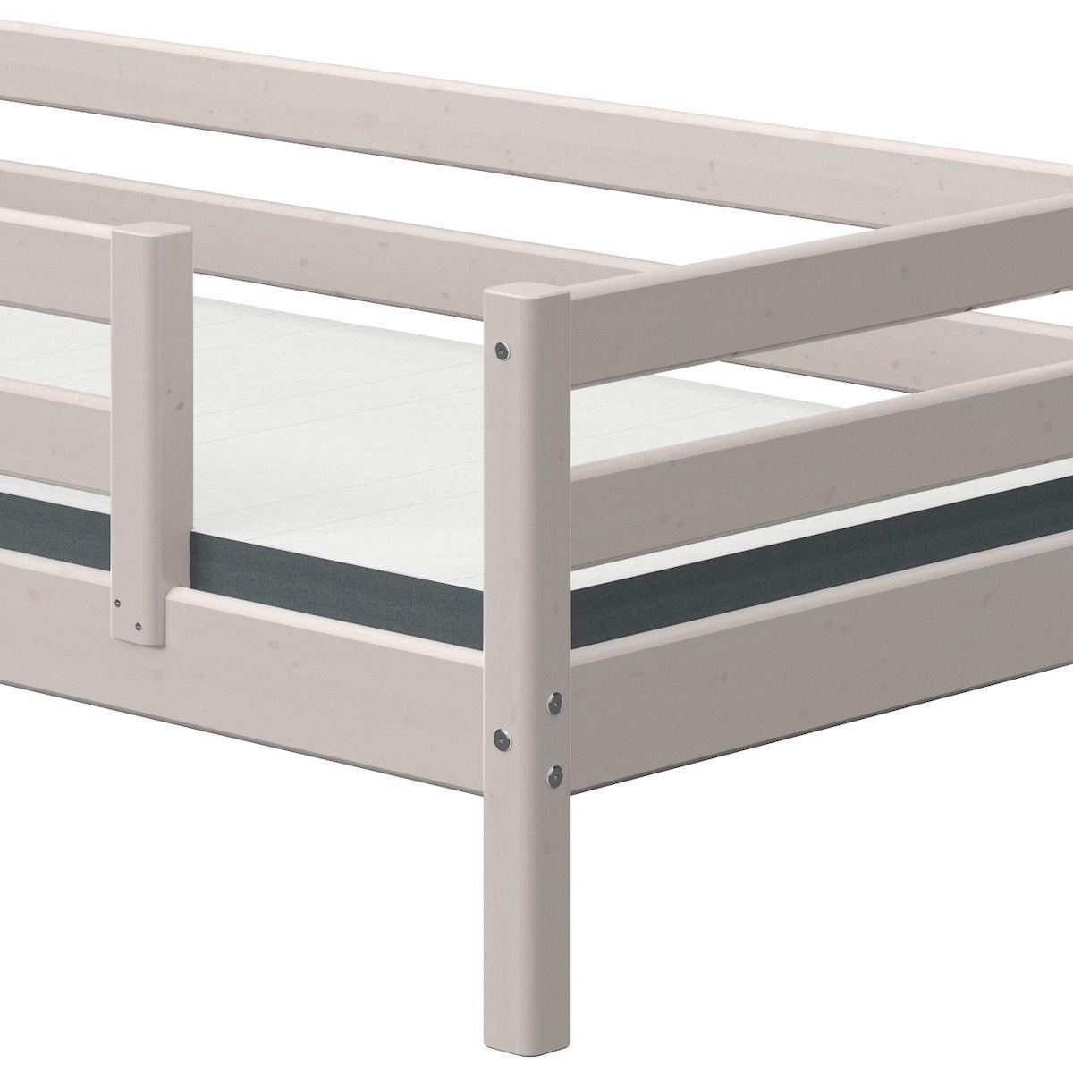 Lit banquette 90x200cm barrière de sécurité CLASSIC Flexa grey washed