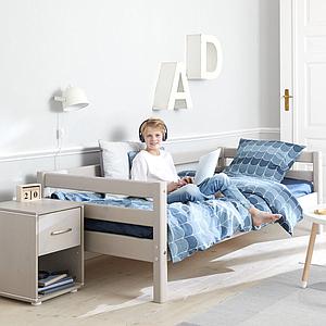 Lit banquette 90x200cm lit gigogne CLASSIC Flexa grey washed