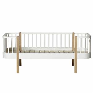 Lit banquette évolutif 90x160cm WOOD ORIGINAL Oliver Furniture blanc-chêne