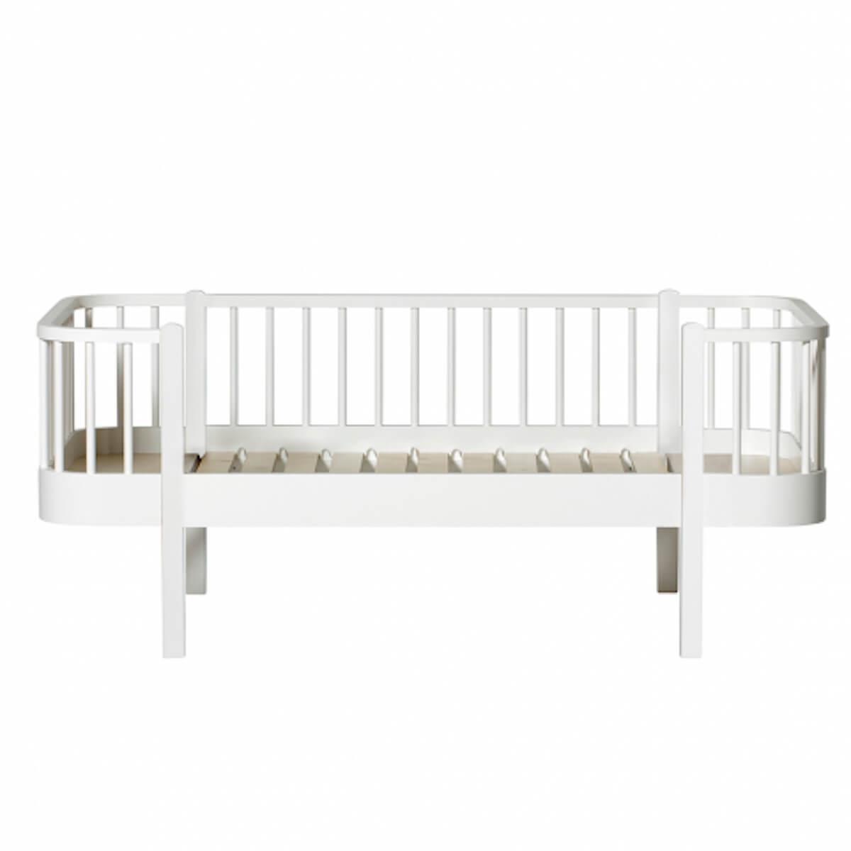 Lit banquette évolutif 90x160cm WOOD ORIGINAL Oliver Furniture blanc