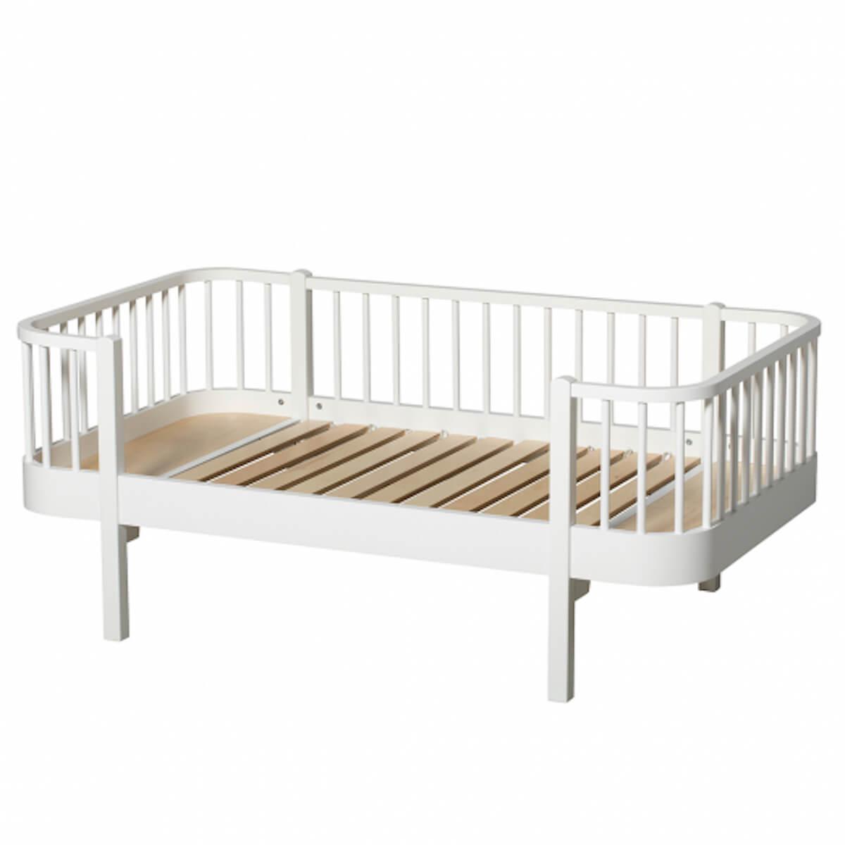 Lit banquette évolutif 90x160cm WOOD ORIGINAL Oliver Furniture blanc