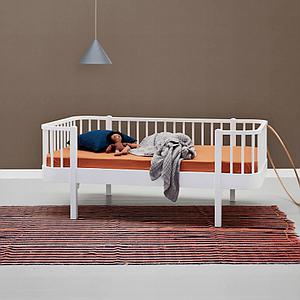 Lit banquette évolutif 90x160cm WOOD ORIGINAL Oliver Furniture blanc
