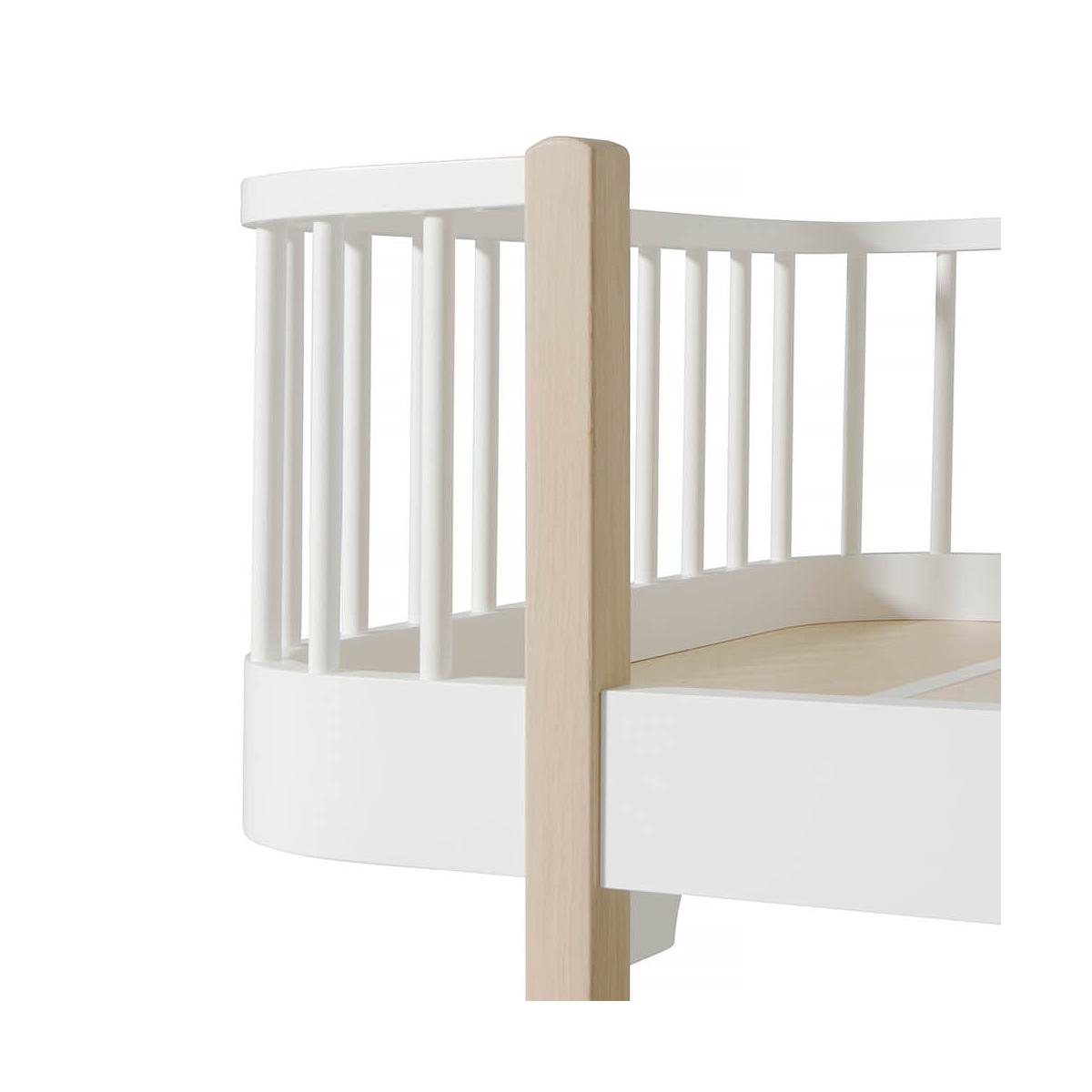 Lit banquette évolutif 90x200cm WOOD ORIGINAL Oliver Furniture blanc-chêne