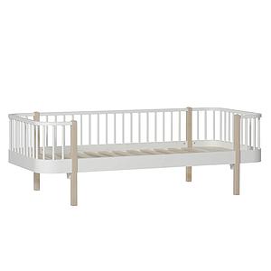 Lit banquette évolutif 90x200cm WOOD ORIGINAL Oliver Furniture blanc-chêne