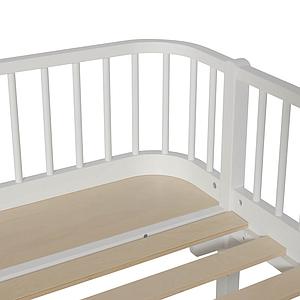 Lit banquette évolutif 90x200cm WOOD ORIGINAL Oliver Furniture blanc