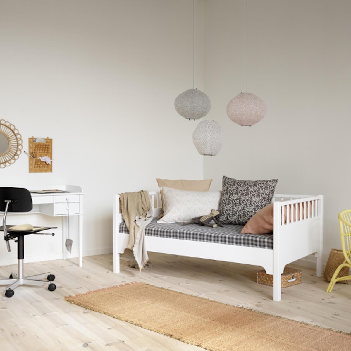 Lit banquette junior 90x160cm SEASIDE CLASSIC Oliver Furniture blanc