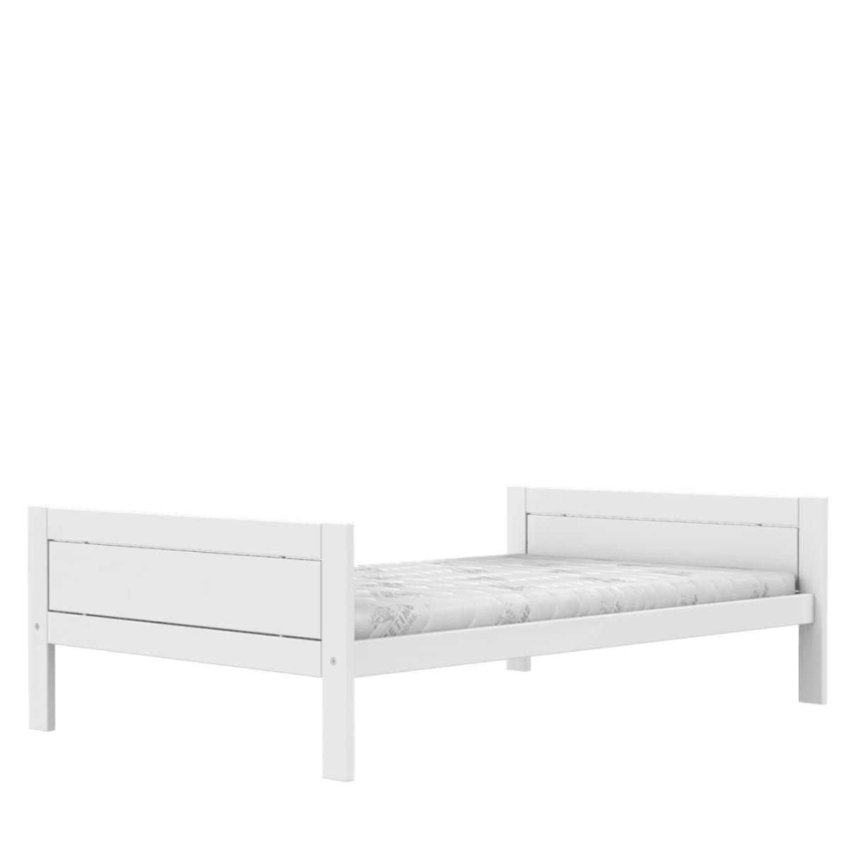 Lit bas 120x200cm DE LUXE Lifetime blanc