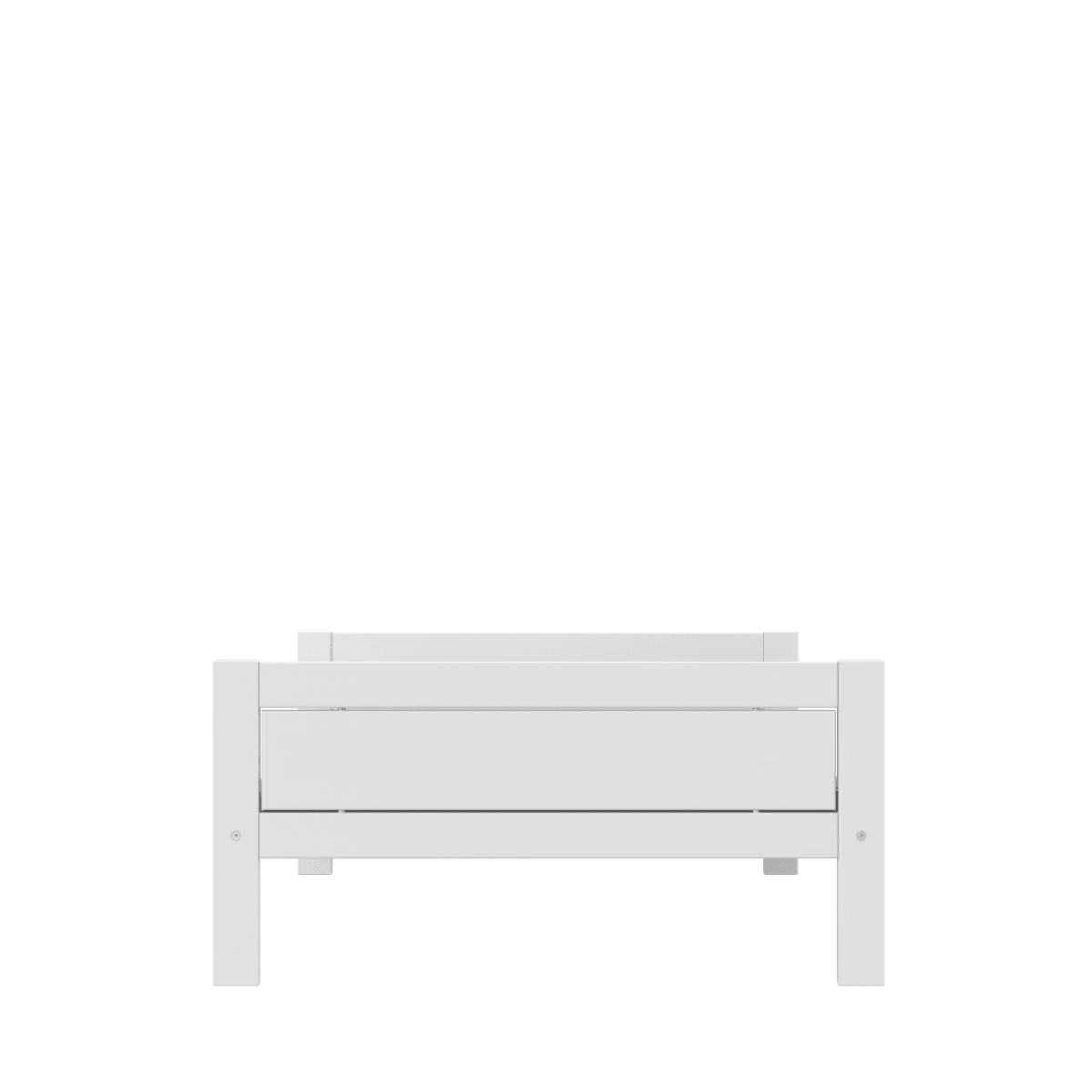 Lit bas 120x200cm DE LUXE Lifetime blanc