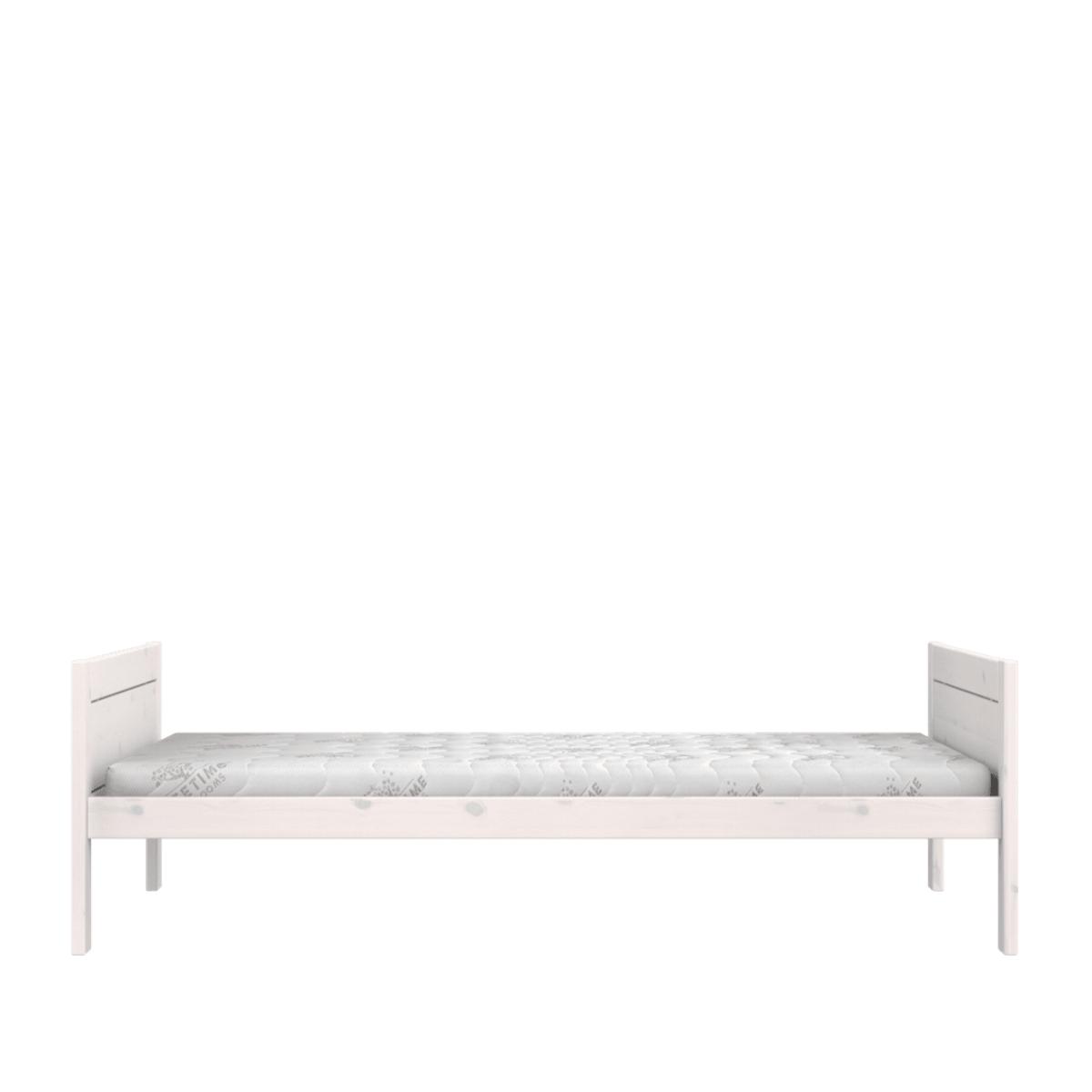Lit bas 120x200cm DE LUXE Lifetime blanchi