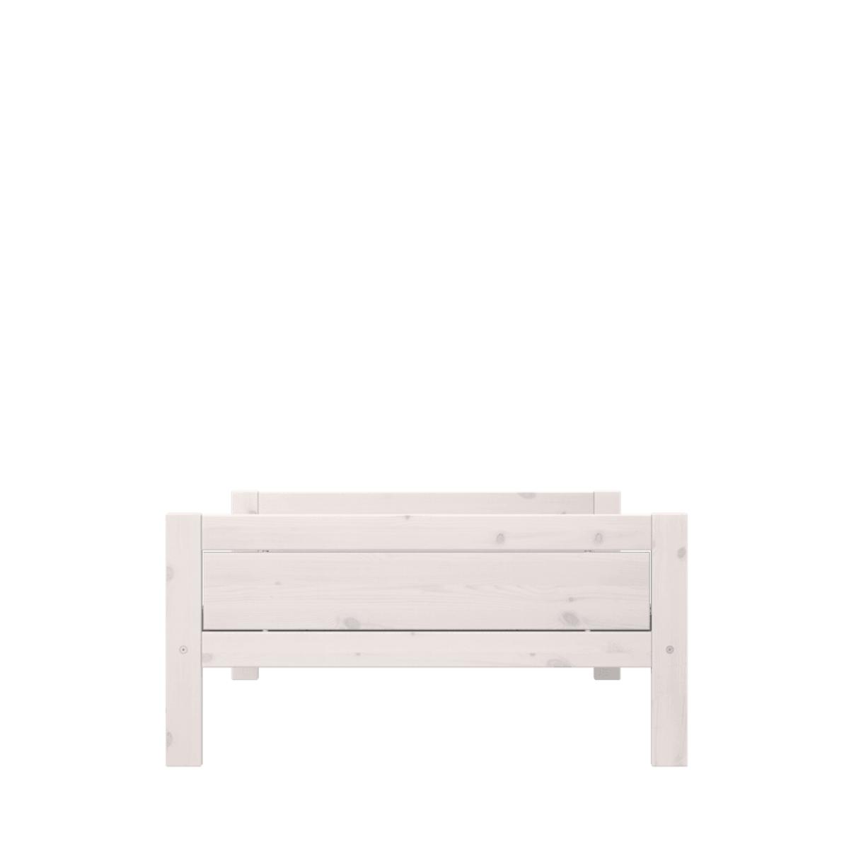 Lit bas 120x200cm DE LUXE Lifetime blanchi