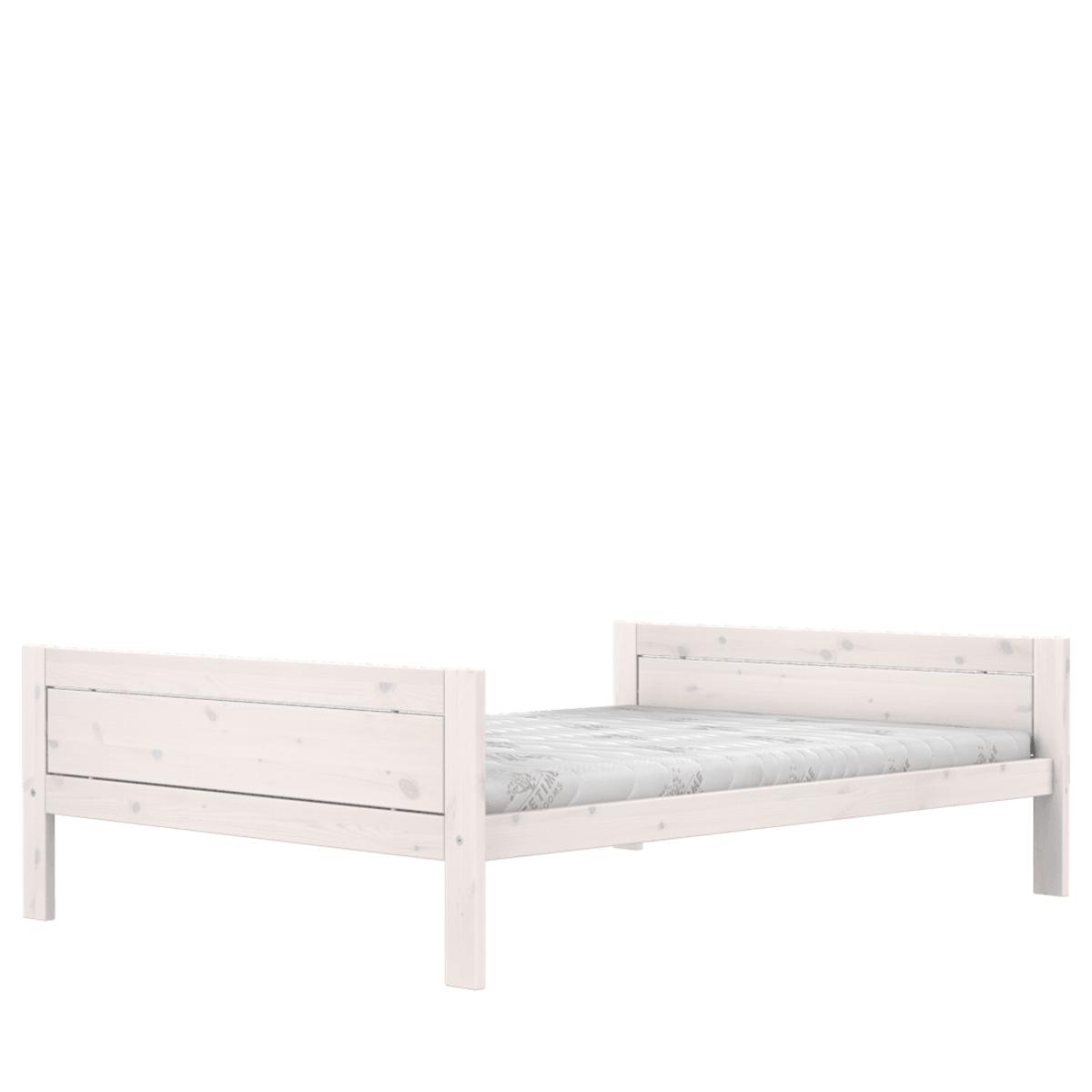 Lit bas 140x200cm DELUXE Lifetime blanchi