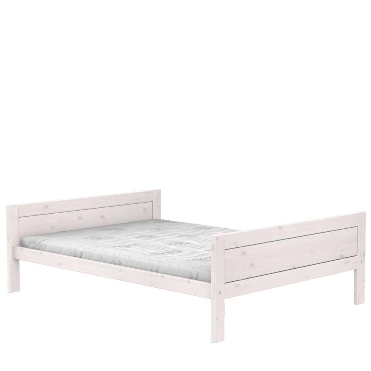 Lit bas 140x200cm DELUXE Lifetime blanchi