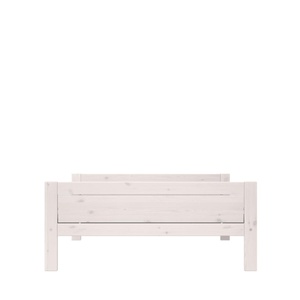 Lit bas 140x200cm DELUXE Lifetime blanchi