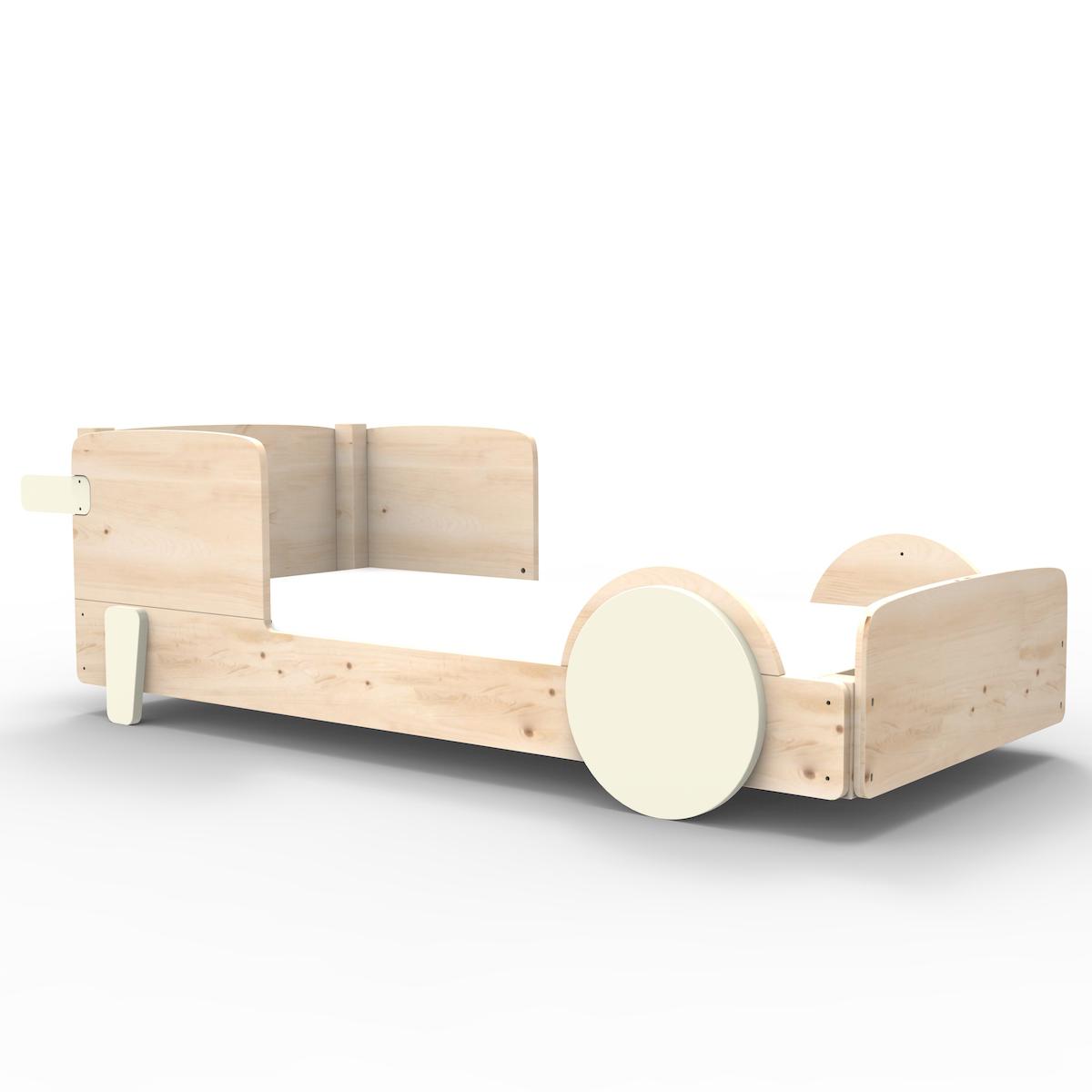 Lit bas 90x190cm DISCOVERY Mathy by Bols beige ivoire