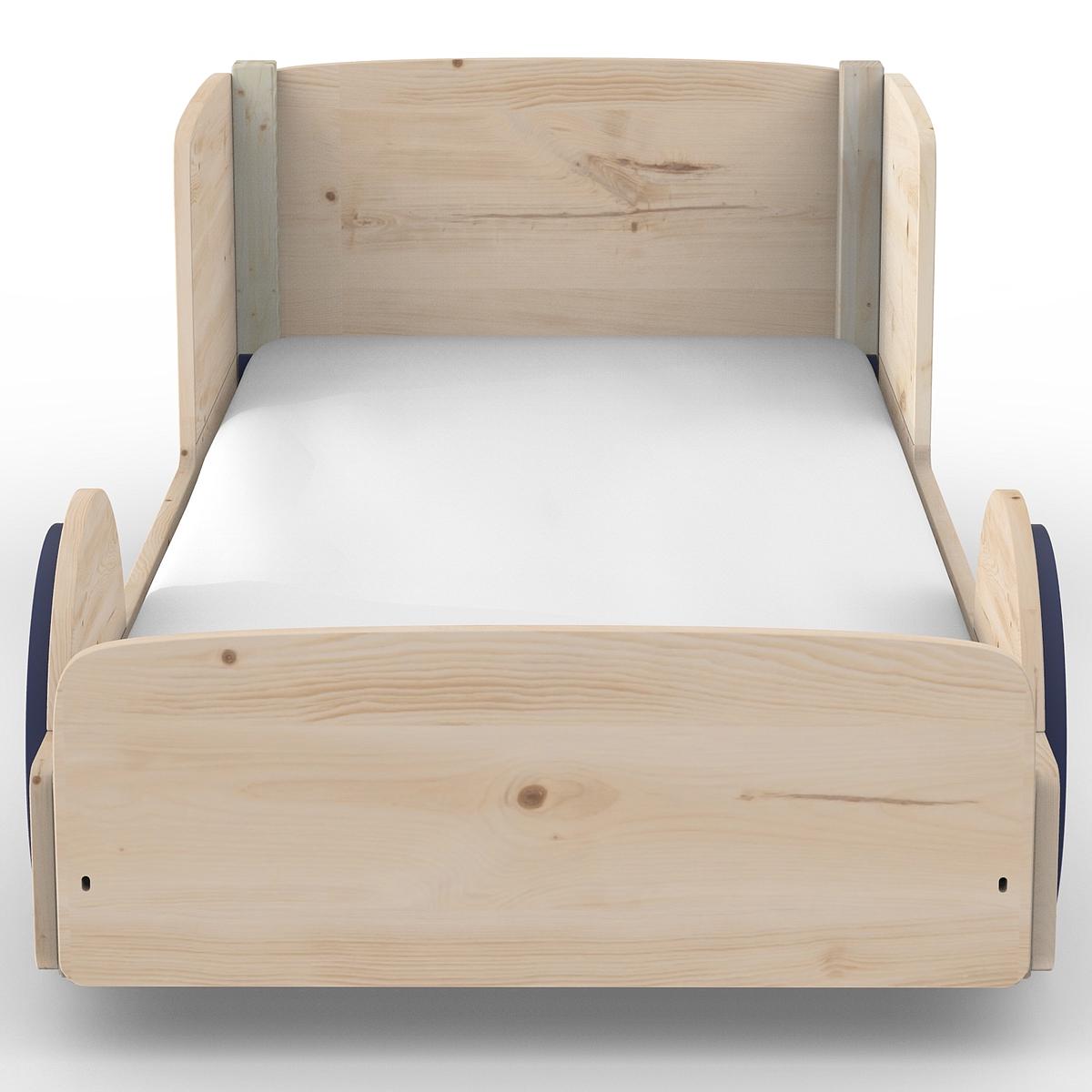 Lit bas 90x190cm DISCOVERY Mathy by Bols bleu azur