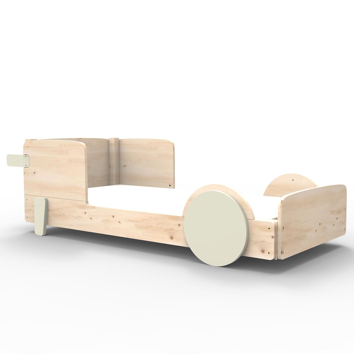 Lit bas 90x190cm DISCOVERY Mathy by Bols greige