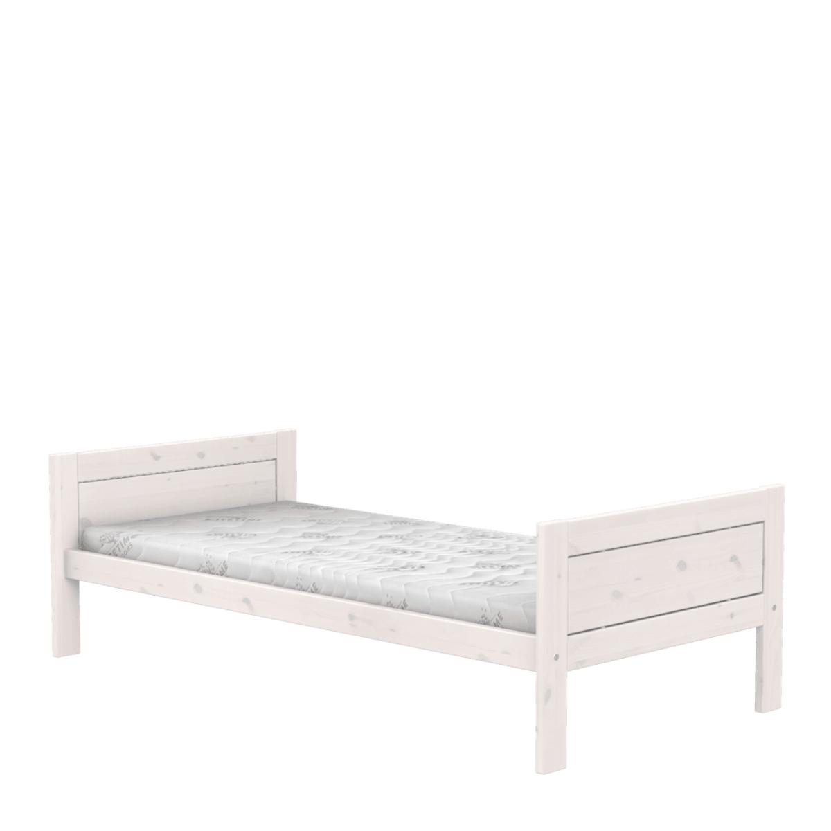 Lit bas 90x200cm DE LUXE Lifetime blanchi