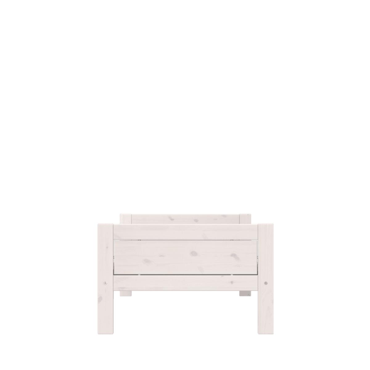 Lit bas 90x200cm DE LUXE Lifetime blanchi