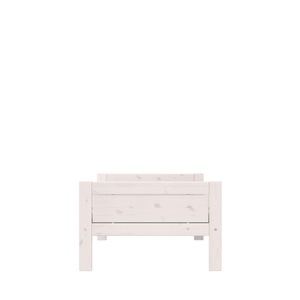 Lit bas 90x200cm DE LUXE Lifetime blanchi