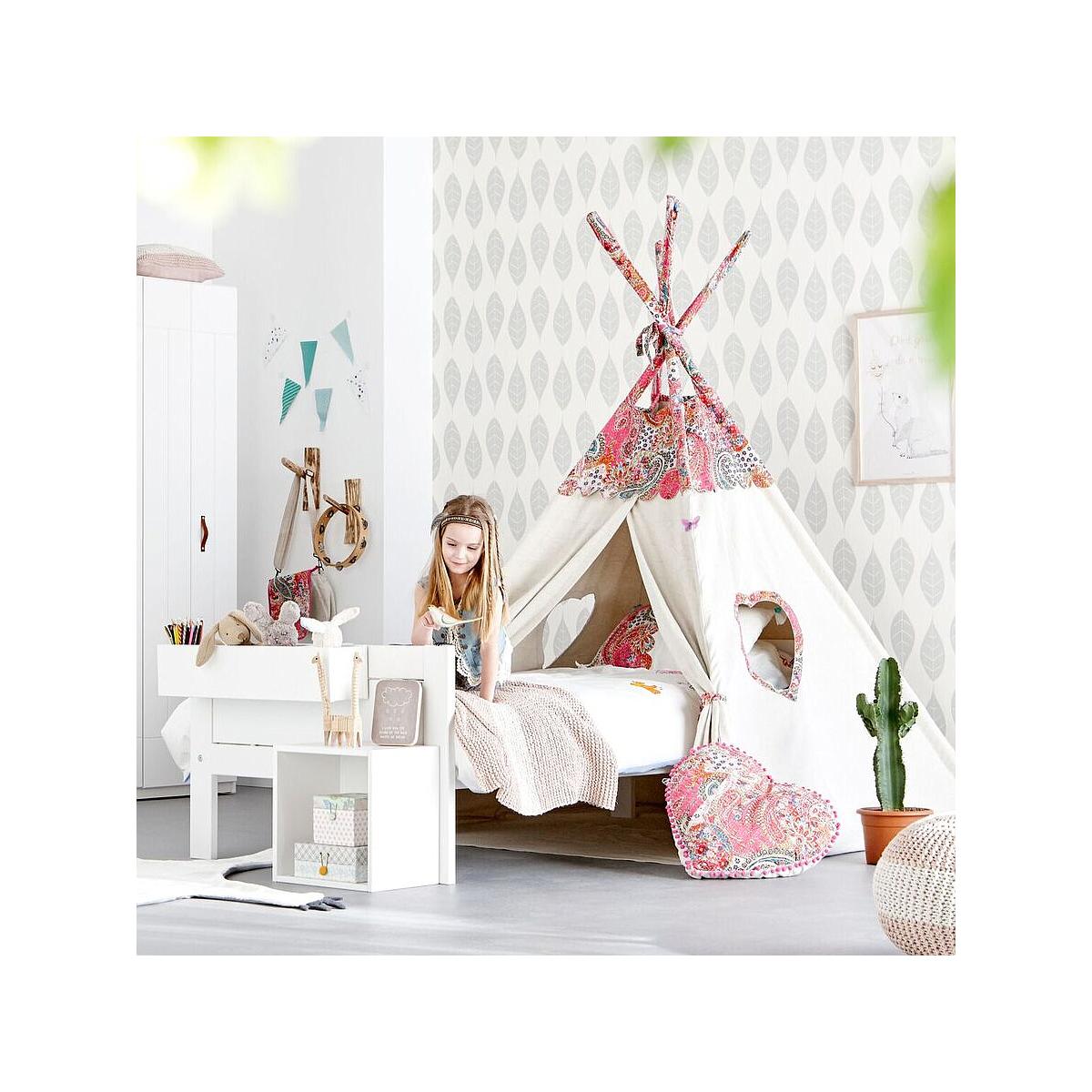 Lit bas 90x200cm sommier LUXE Lifetime blanc