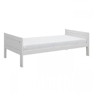 Lit bas 90x200cm sommier LUXE Lifetime blanc