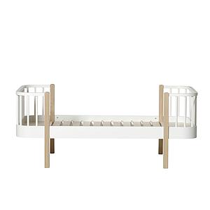 Lit bas évolutif 90x160cm WOOD ORIGINAL Oliver Furniture blanc-chêne