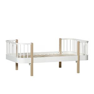 Lit bas évolutif 90x160cm WOOD ORIGINAL Oliver Furniture blanc-chêne