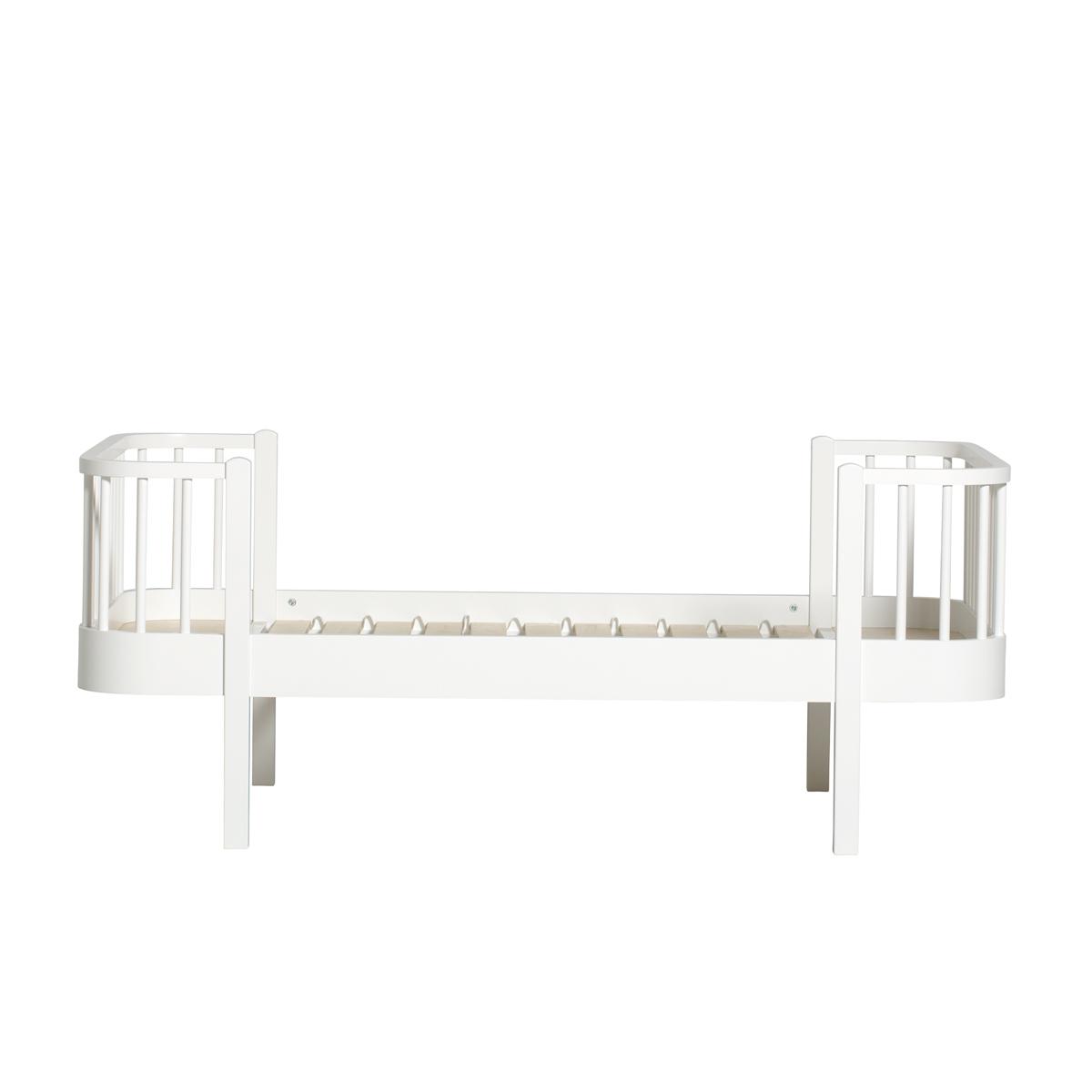 Lit bas évolutif 90x160cm WOOD ORIGINAL Oliver Furniture blanc