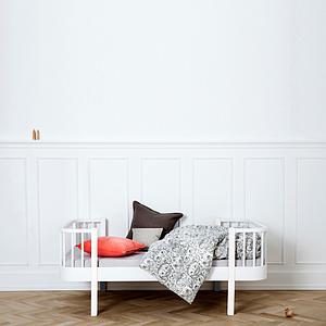 Lit bas évolutif 90x160cm WOOD ORIGINAL Oliver Furniture blanc
