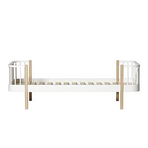 Lit bas évolutif 90x200cm WOOD ORIGINAL Oliver Furniture blanc-chêne