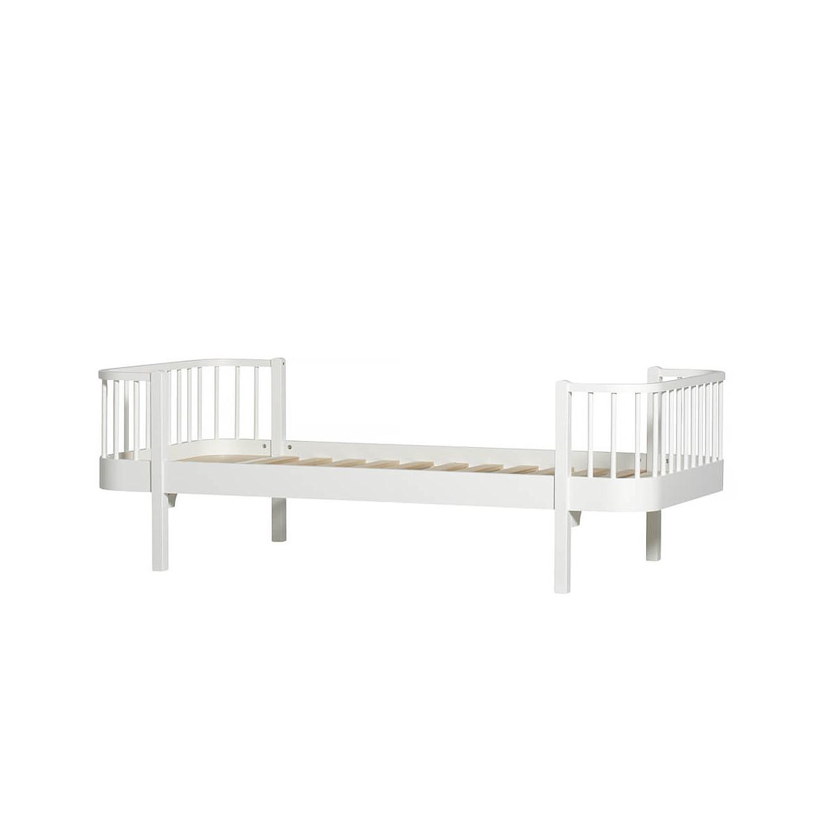 Lit bas évolutif 90x200cm WOOD ORIGINAL Oliver Furniture blanc