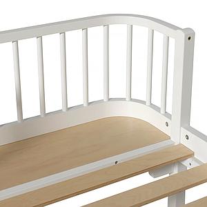 Lit bas évolutif 90x200cm WOOD ORIGINAL Oliver Furniture blanc