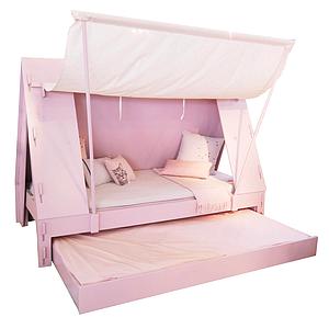 Lit bas-tiroir 90x200cm TENTE Mathy by Bols gris perle