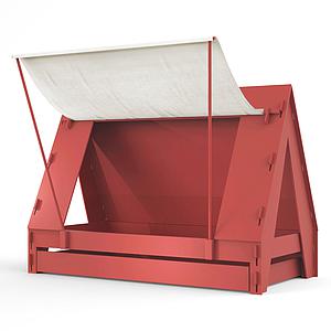 Lit bas-tiroir 90x200cm TENTE Mathy by Bols marsala