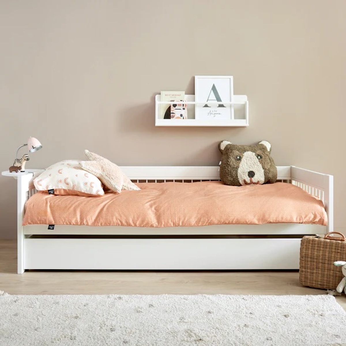 Lit base 90x200cm BREEZE Lifetime blanc