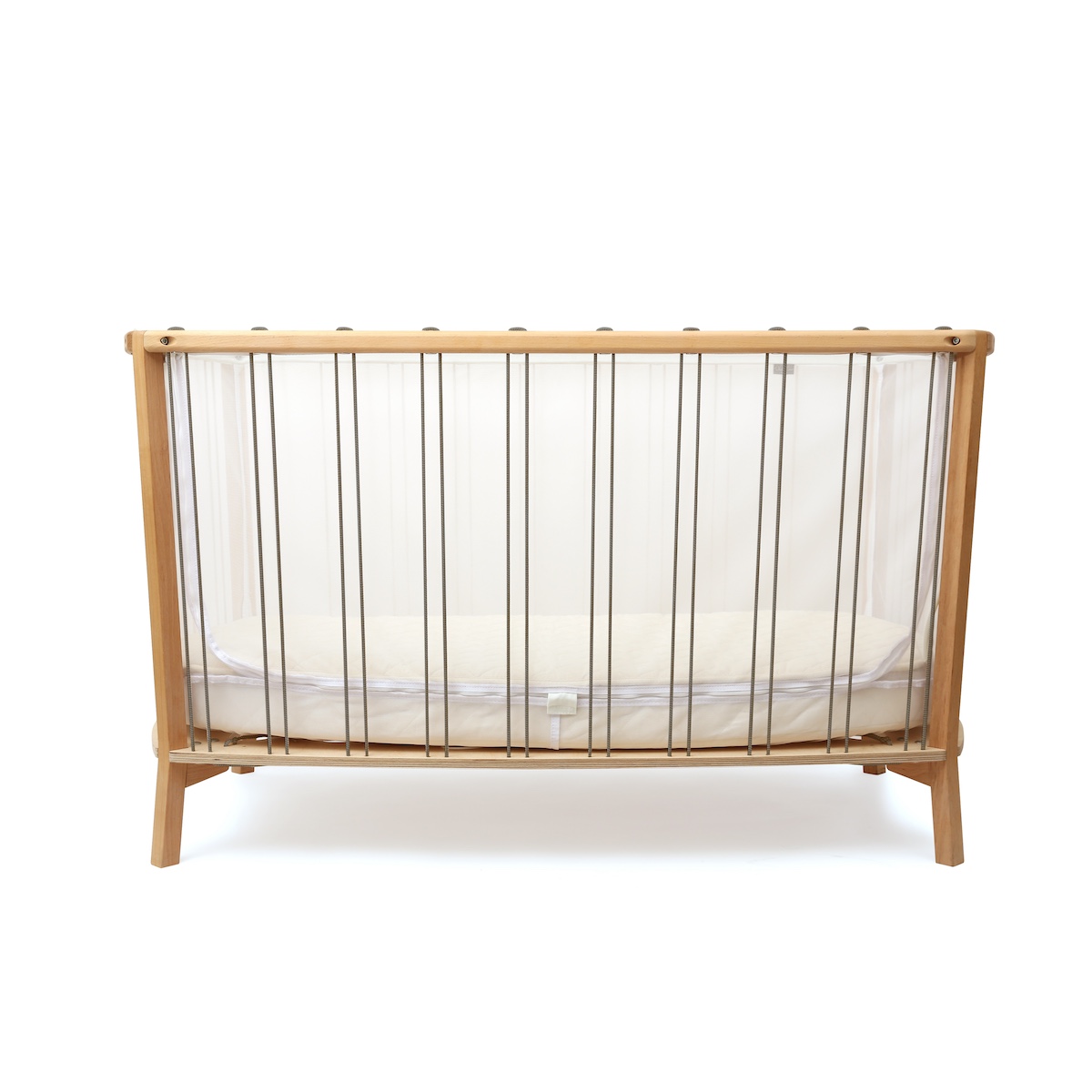 Lit bébé 120cm KIMI Charlie Crane avec matelas mousse hazelnut