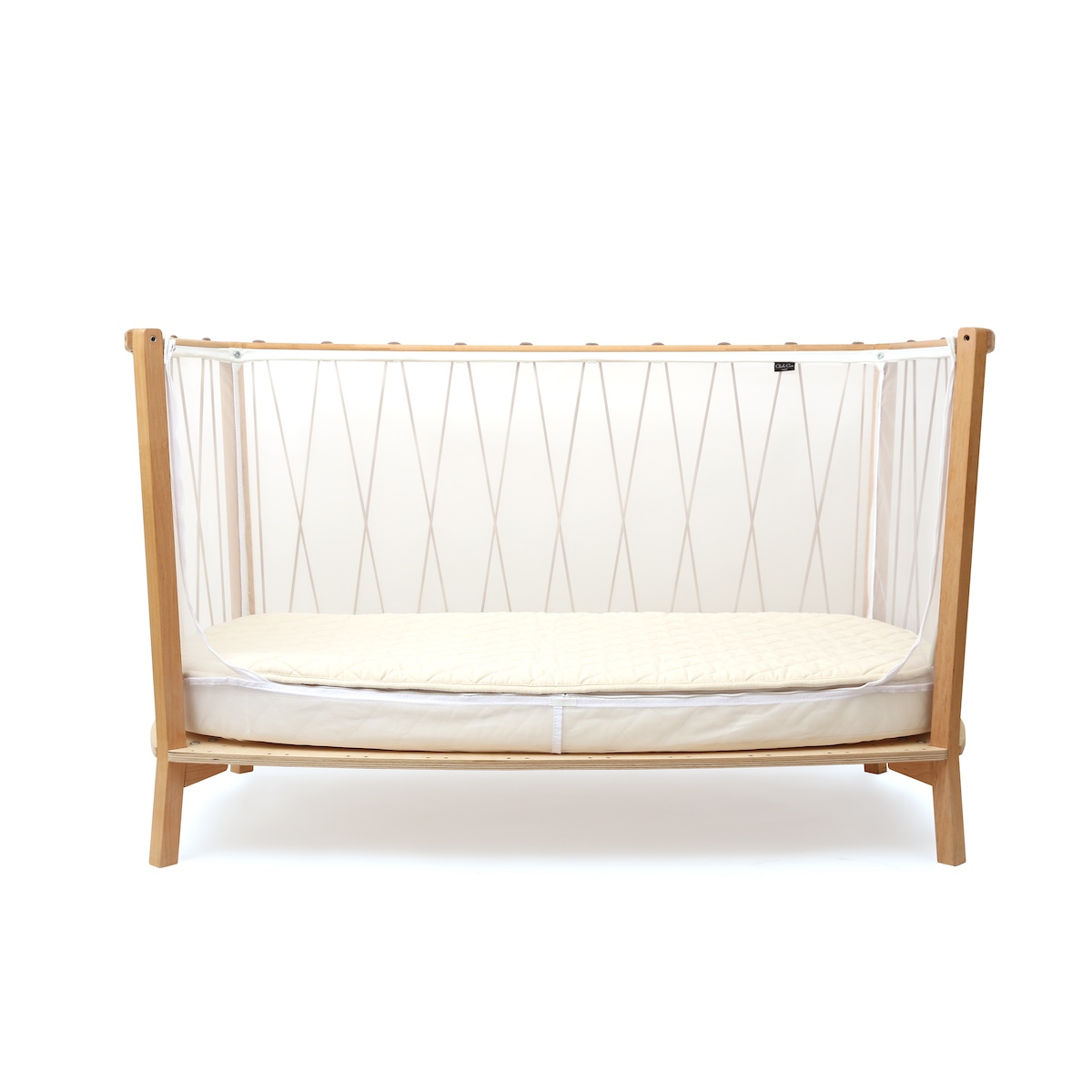 Lit bébé 120cm KIMI Charlie Crane avec matelas mousse hazelnut