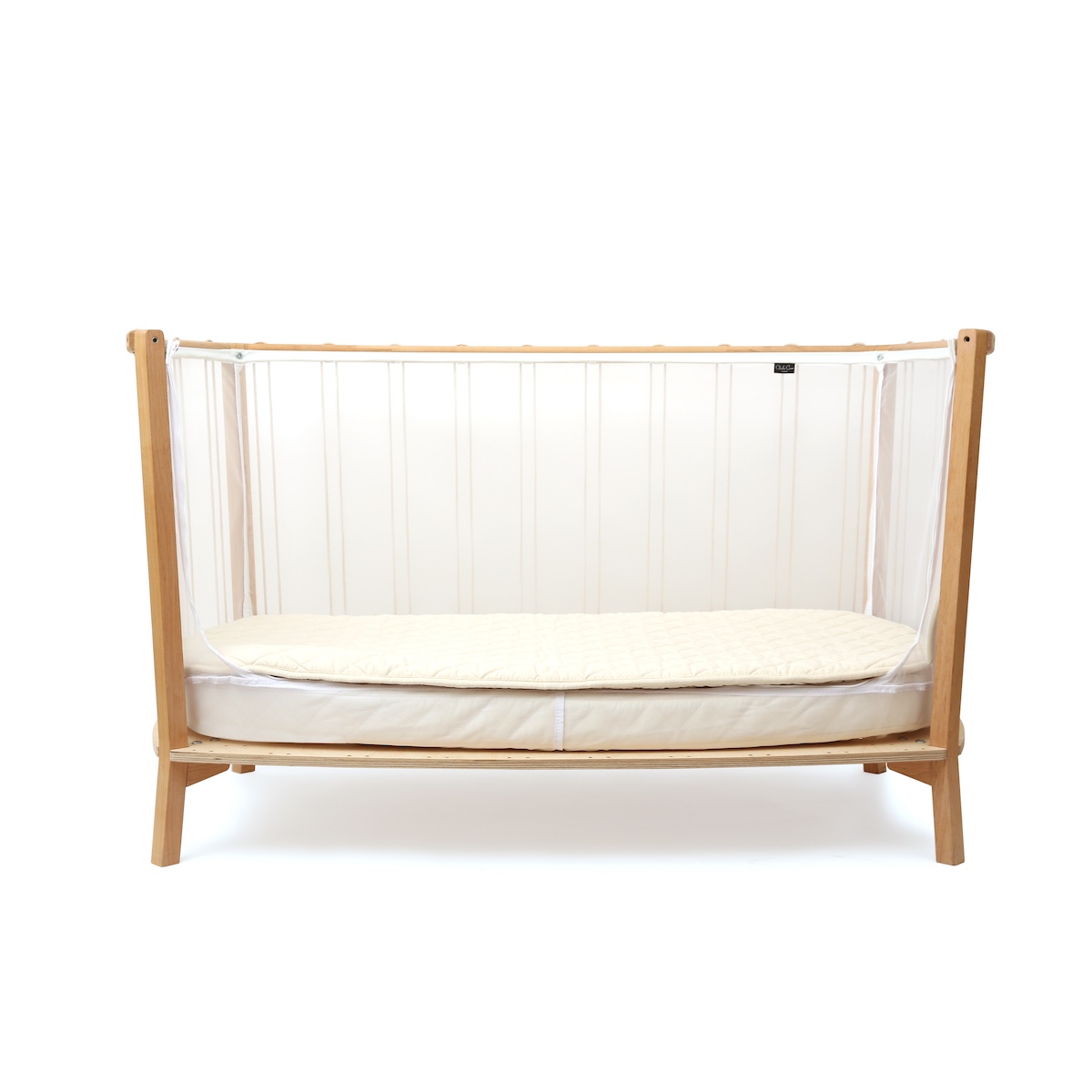 Lit bébé 120cm KIMI Charlie Crane avec matelas mousse hazelnut