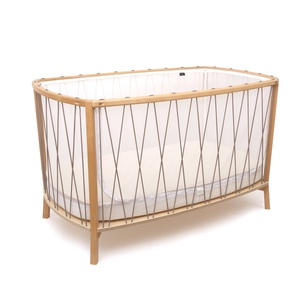 Lit bébé 120cm KIMI Charlie Crane avec matelas mousse hazelnut