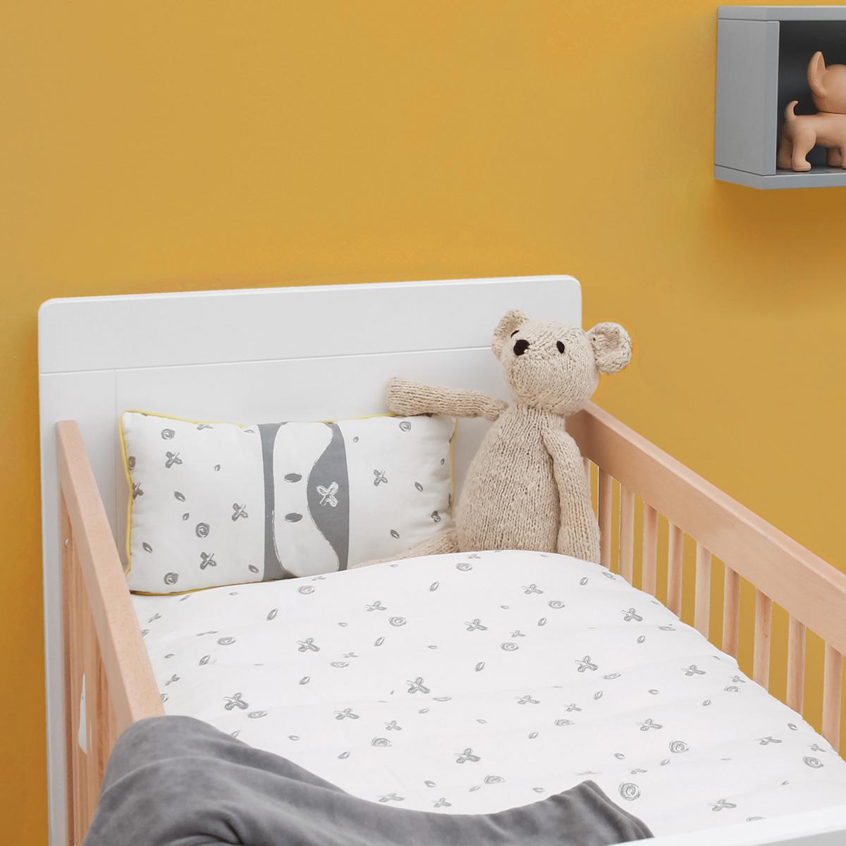 Lit bébé 60x120cm LISA Bopita blanc-naturel