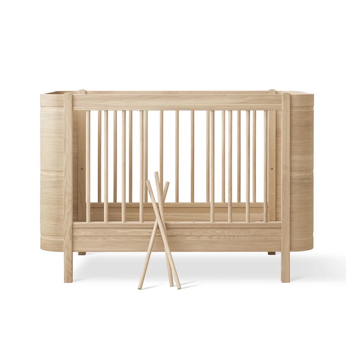 Lit bébé évolutif 68x122-162cm WOOD MINI+ Oliver Furniture chêne