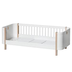 Lit bébé évolutif 68x122cm/162cm WOOD MINI+ Oliver Furniture blanc-chêne