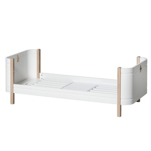 Lit bébé évolutif 68x122cm/162cm WOOD MINI+ Oliver Furniture blanc-chêne