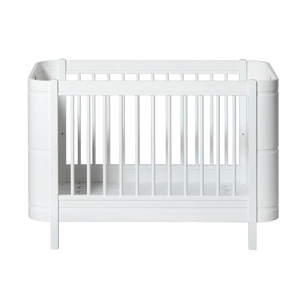 Lit bébé évolutif 68x122cm/162cm WOOD MINI+ Oliver Furniture blanc