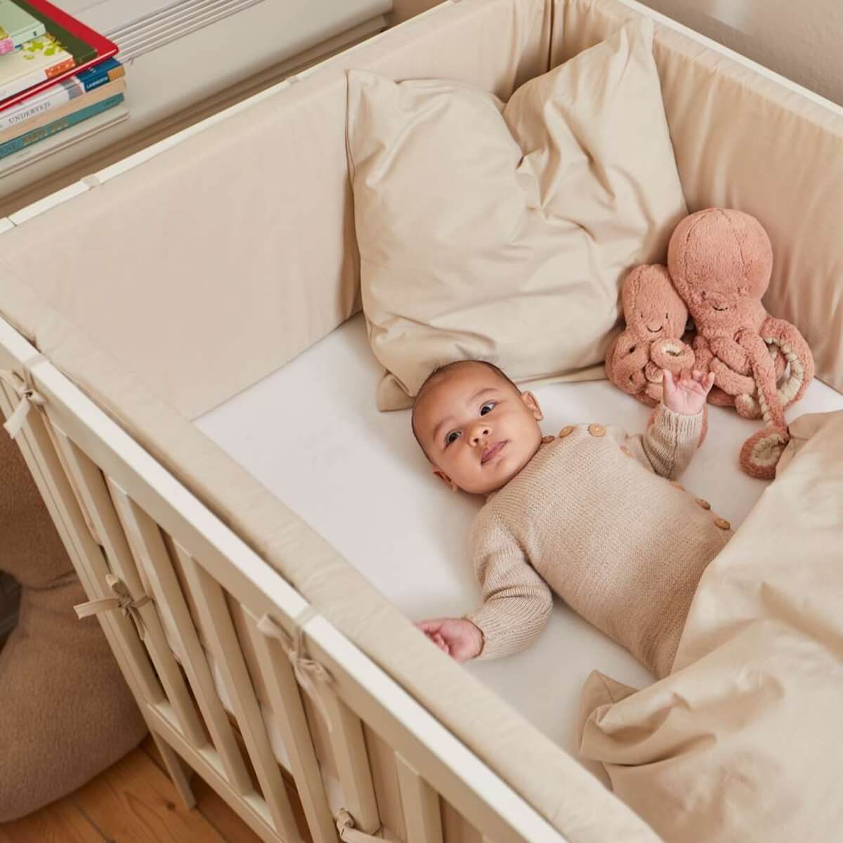 Lit bébé évolutif 70x120cm NOVA Flexa Cream white